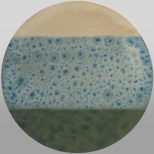 SW-101 stoned denim under SW-131 Birch Stoneware Glaze Combination