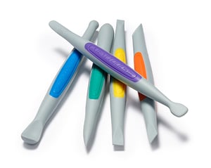 CLAY FINISHING TOOLS (Medium): FLEX-FIRM SILICONE SET (5PCS)