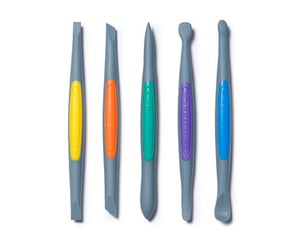 CLAY FINISHING TOOLS (MEDIUM): STRONG-FIRM SILICONE SET (5PCS)