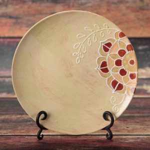 Ceramic Bisque Coupe Dinner Plate