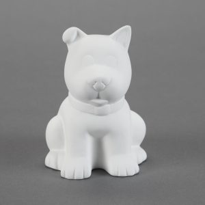 Ceramic Bisque Sitting Puppy Bank - Case of 6