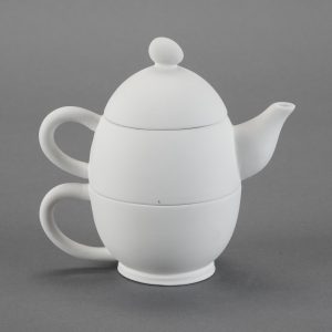 Ceramic Bisque Oval Tea-For-One - Case of 6