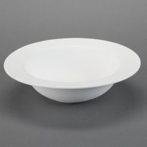 Ceramic Bisque Rimmed Serving Bowl - Case of 6