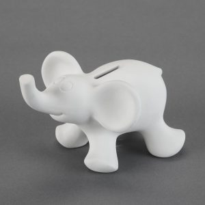 Ceramic Bisque Cute Elephant Bank