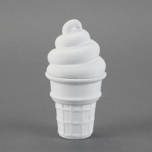Ceramic Bisque Ice Cream Cone Box