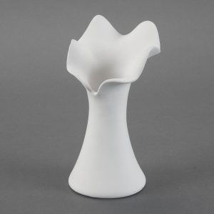 Ceramic Bisque Med. Free Form Vase - Case of 6