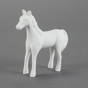 Ceramic Bisque Cute Standing Horse