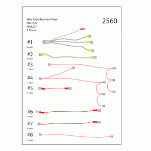 Wire Harness Set - 1 Phase - KM1227/1027