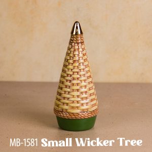 Ceramic Bisque Small Wicker Tree - Case of 6 - Special