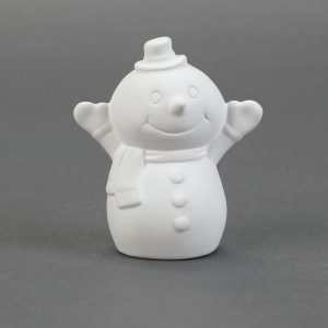 Ceramic Bisque Tiny Tot Snowy the Snowman - Case of 6