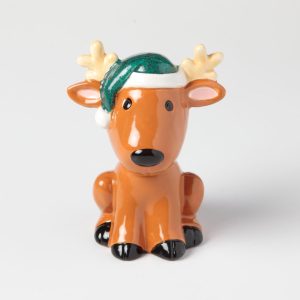 Ceramic Bisque Tiny Tot Rudy the Reindeer - Case of 6