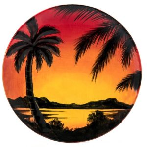 Palm Tree Plate - Case of 6