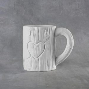 Tree Carved Heart Mug 12 oz.