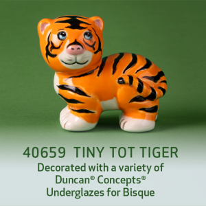 Ceramic Bisque Tiny Tot Tiger