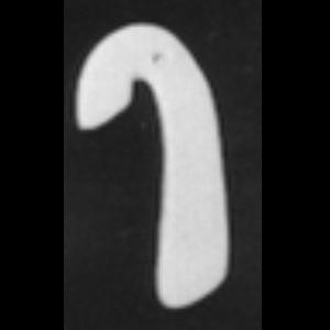 Flat Candy Cane Ornament