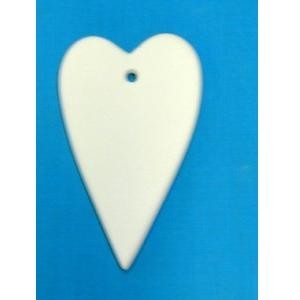 Flat Heart Ornament- Case of 6