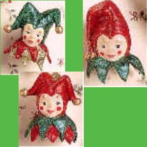 Jester Head Ornaments