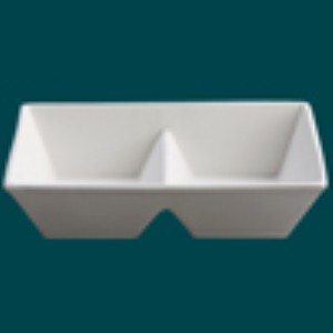 Med. Square Divided Serving Dish
