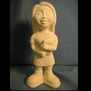 Diva with School Book