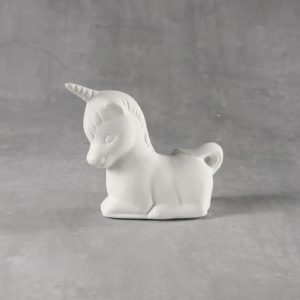 Ceramic Bisque Sm. Unicorn with tail up