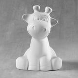 Ceramic Bisque Cute Giraffe Bank