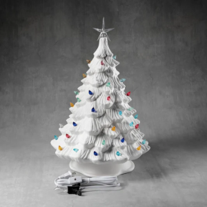 Ceramic Bisque Christmas Tree - 16 inch with base