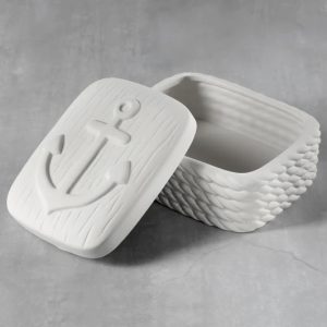 Ceramic Bisque Anchor Box - Case of 6