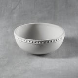 Ceramic Bisque Beaded Rim Bowl