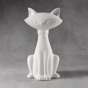 Ceramic Bisque Glam Kitty - Case of 6