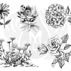 Flowers Designer Silk Screen