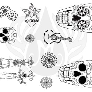 Day of the Dead Designer Silk Screen