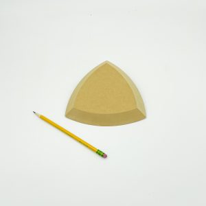 Spherical Triangle 6.5 inch Pottery Form by GR Pottery Forms