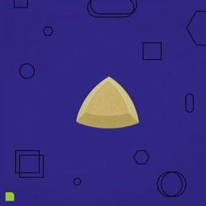 Spherical Triangle 3.5 inch by GR Pottery Forms