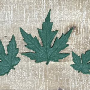 Small Grape Ruber Leaf Form (Set of 3)