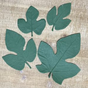 Small Fig Rubber Leaf Forms (Set of 4)