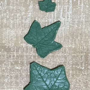 Ivy Rubber Leaf Form (Set of 3)