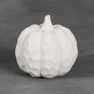 Ceramic Bisque Round Hammered Pumpkin - Case of 4