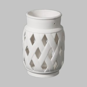 Ceramic Bisque Lattice Lantern