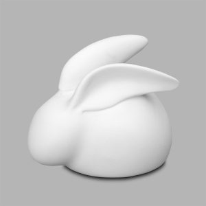 Ceramic Bisque Hareball Baby Bunny