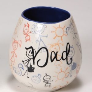 Ceramic Bisque Stemless Wine Tumbler
