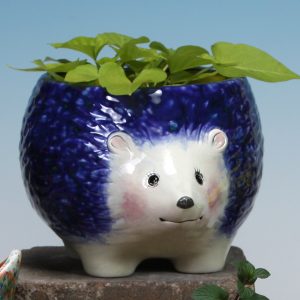 Ceramic Bisque Hedgehog Planter