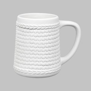 Ceramic Bisque Knit Mug - Case of 6 - Special