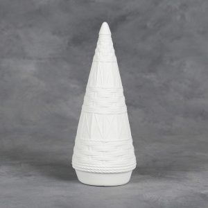 Ceramic Bisque Large Wicker Tree - Case of 6