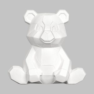 Ceramic Bisque Teddy Bear Facet-ini