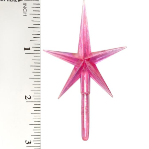 Modern Pointed Aurora Pink Star Medium