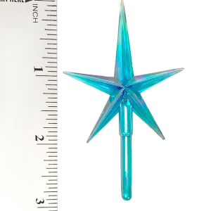 Modern Pointed Aurora Aqua Star Medium