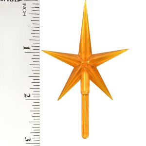 Modern Pointed Orange Star Medium
