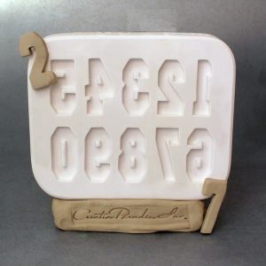 Numbers Sprig for Clay Work