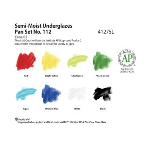 Set 112 Semi-Moist Amaco Underglaze Set