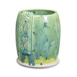 SW-108 Green Tea Over SW-148 Lime Shower Stoneware Combination